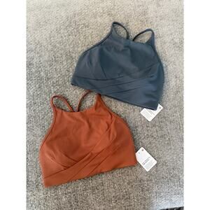 NWT Bundle of 2 Lululemon Flow Y Wraps Sports Bras-4